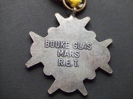 Bouke Glas mars wandelsportvereniging R.E.T. Rotterdam, ( zilverkleurig) (2)
